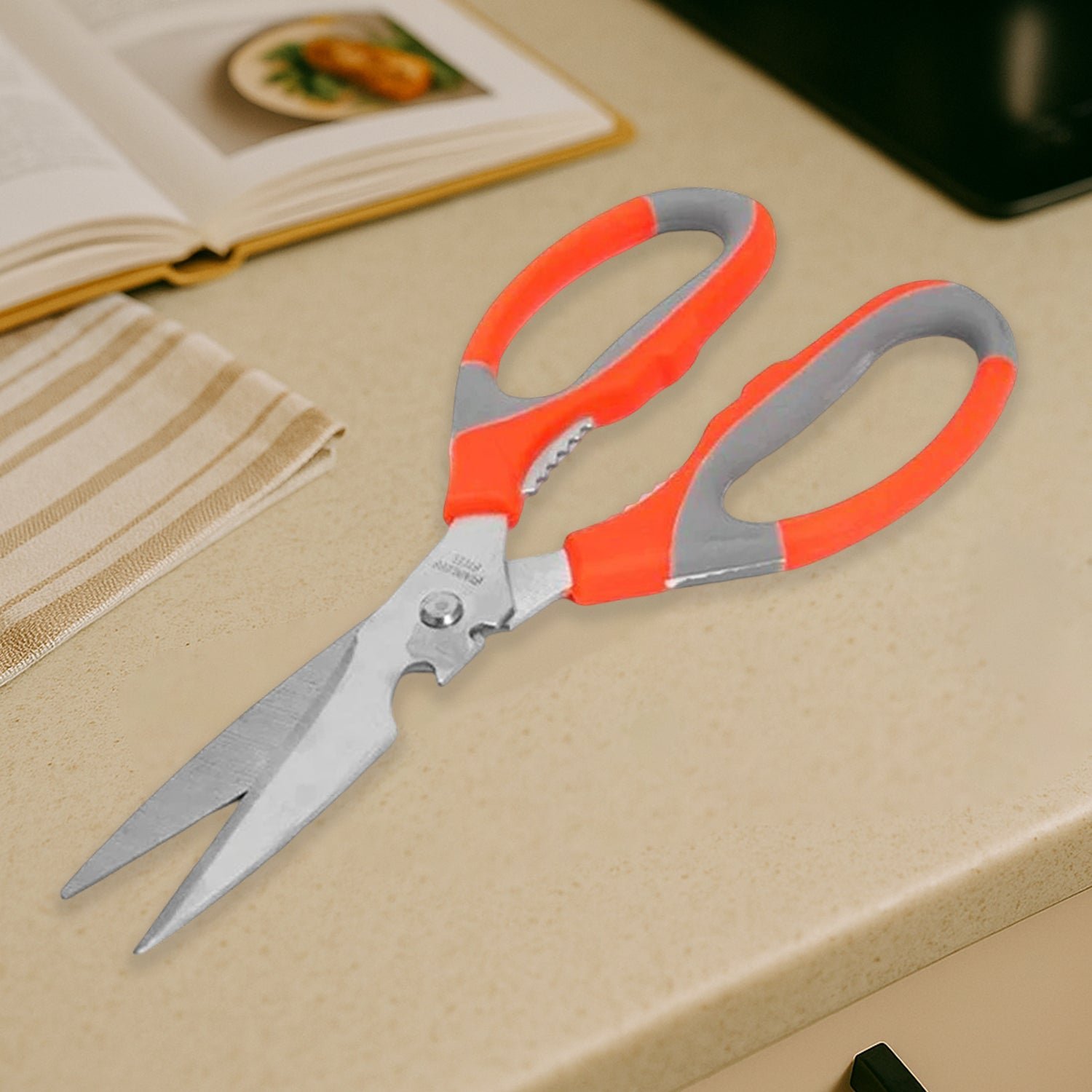 Multi-Function Kitchen Scissors for Veggies, Meat & Seafood with Bottle Opener