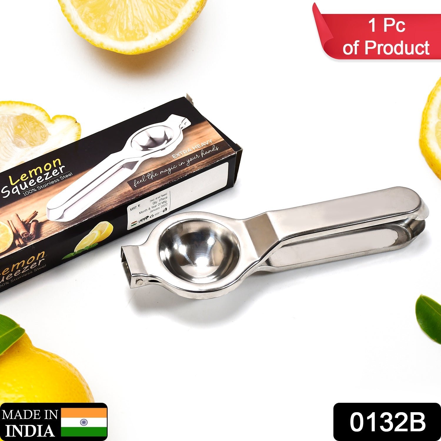 Stainless Steel Lemon Squeezer for Efficient Juice Extraction