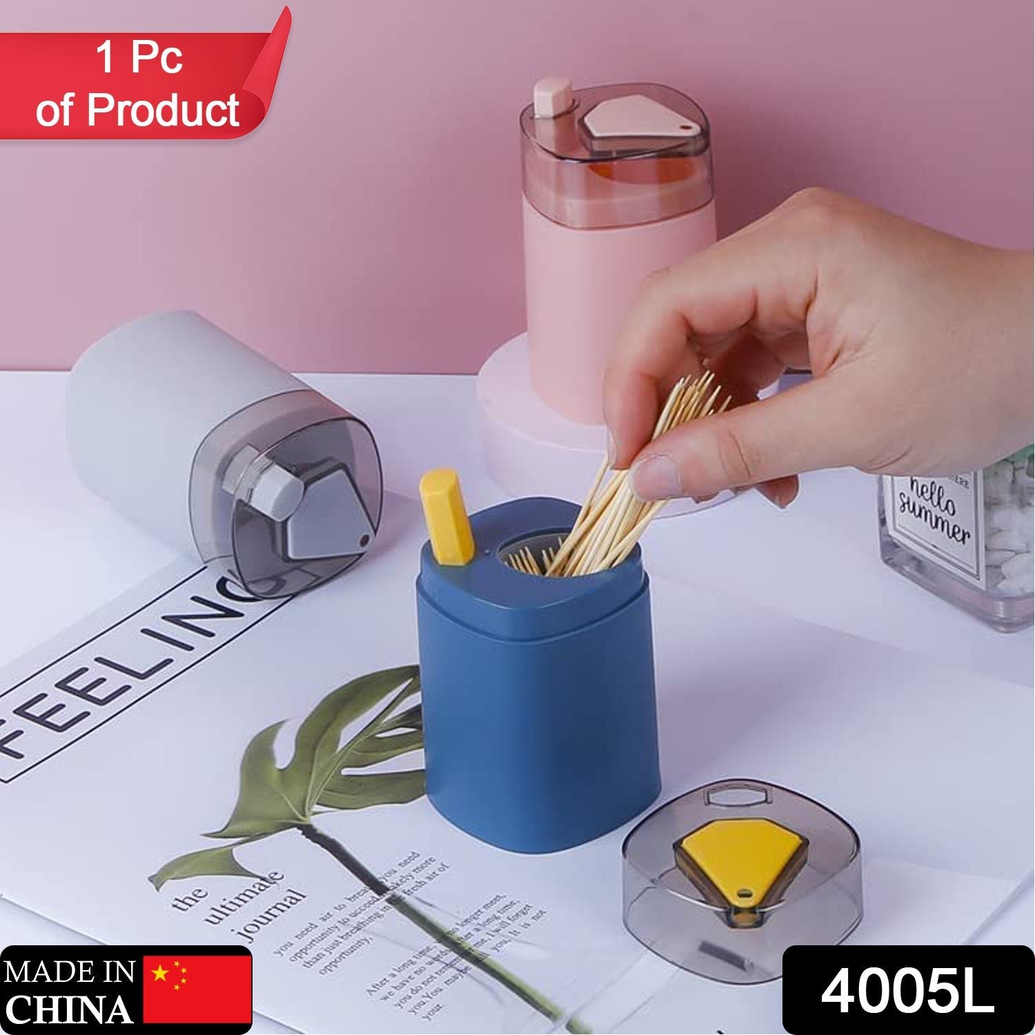 Toothpick Dispenser Storage Container