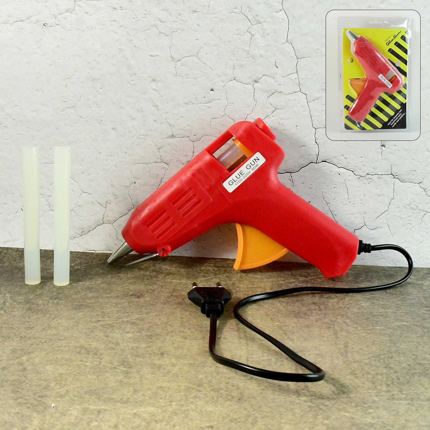 Professional 60 Watt with Hot Melt Glue Stick & ON / Off Switch (1 Set)