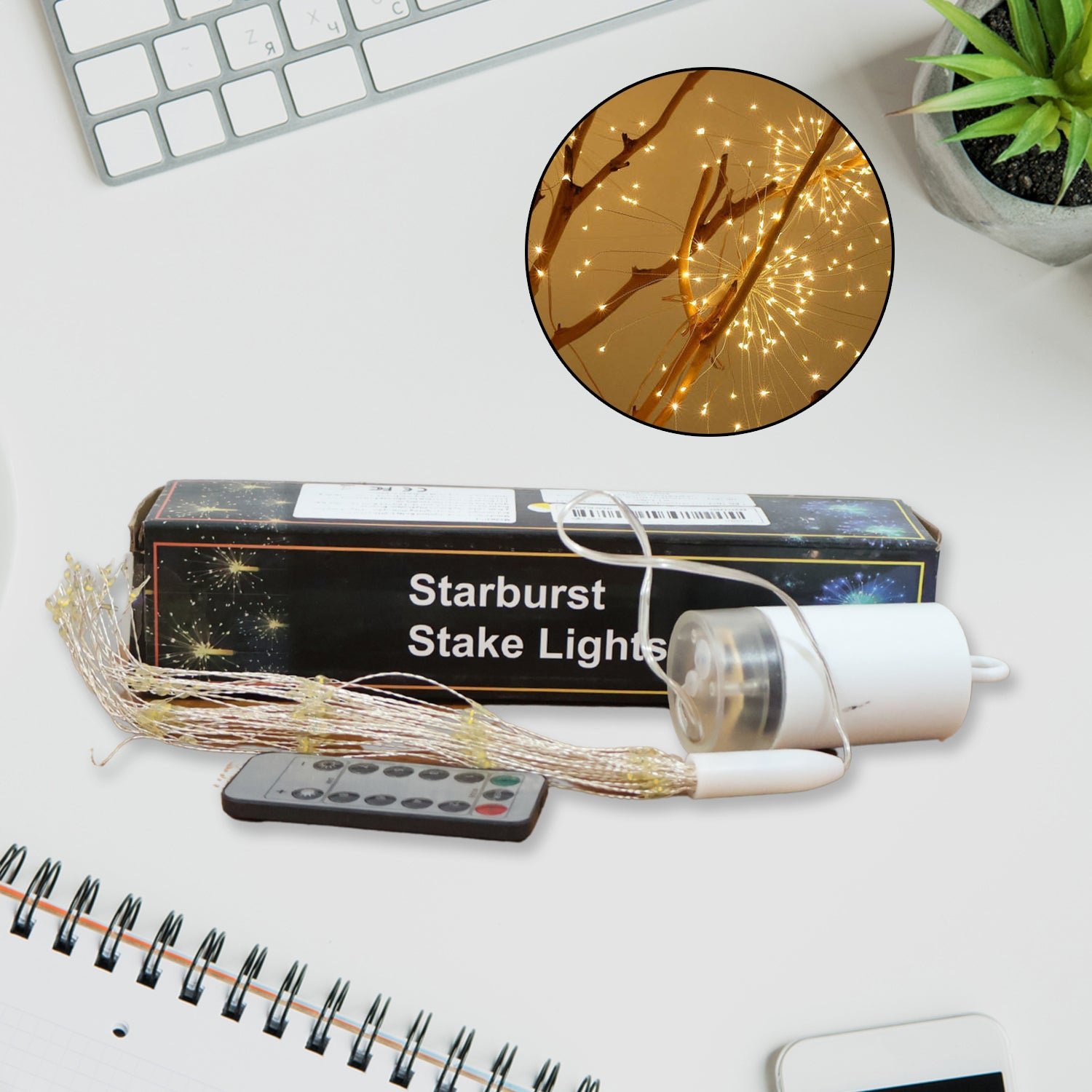 Remote Controlled Starburst Firework LED Hanging Decorative Light (1 Pc)