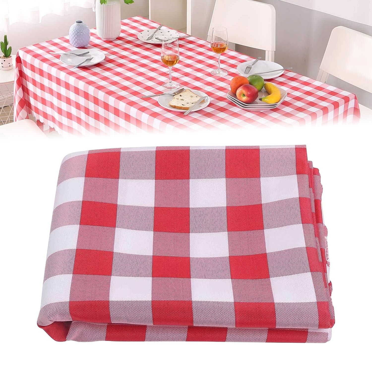 Reusable Table Cloth / Cover for Dining Picnic (140×180 Cm / 1 Pc)
