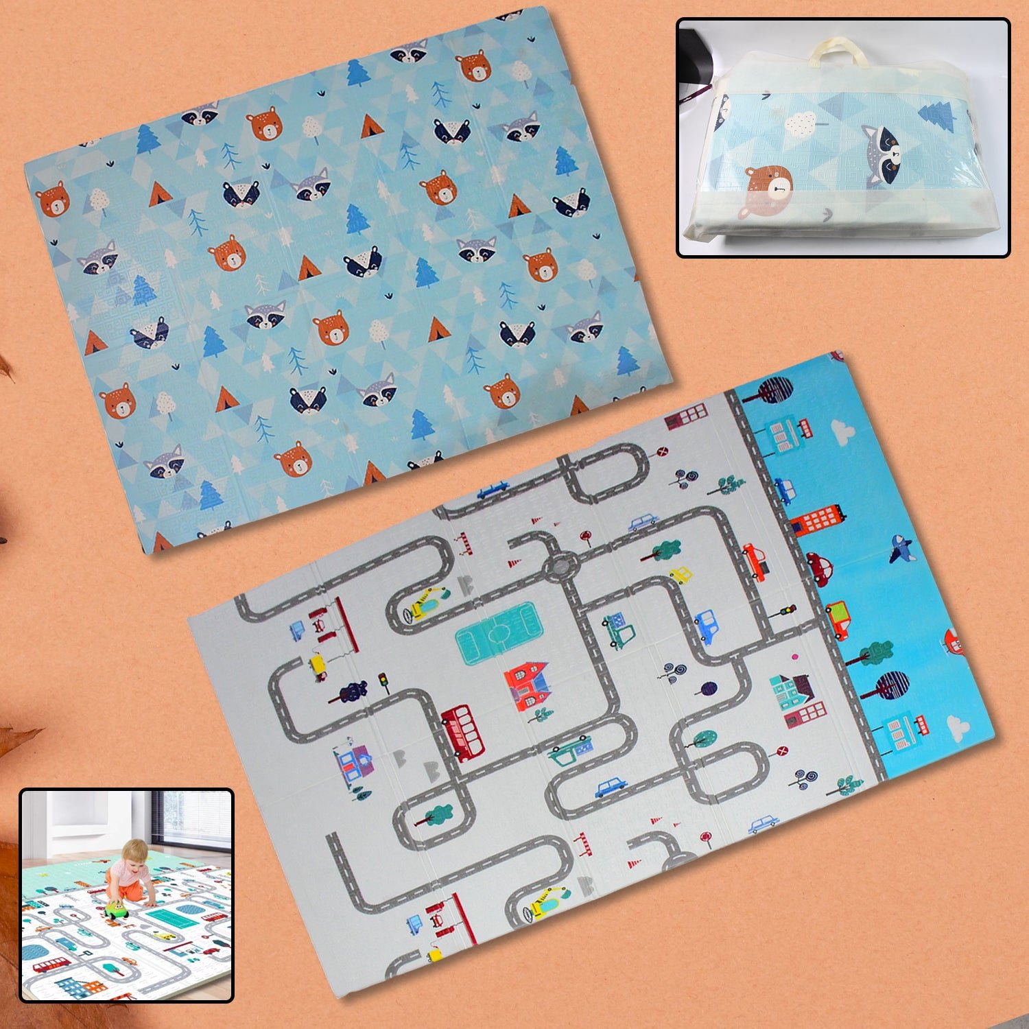 Baby Play Mat, Foam Play mat Baby Floor Play Baby Crawling Mat (180x120 cm / 1 Pc)