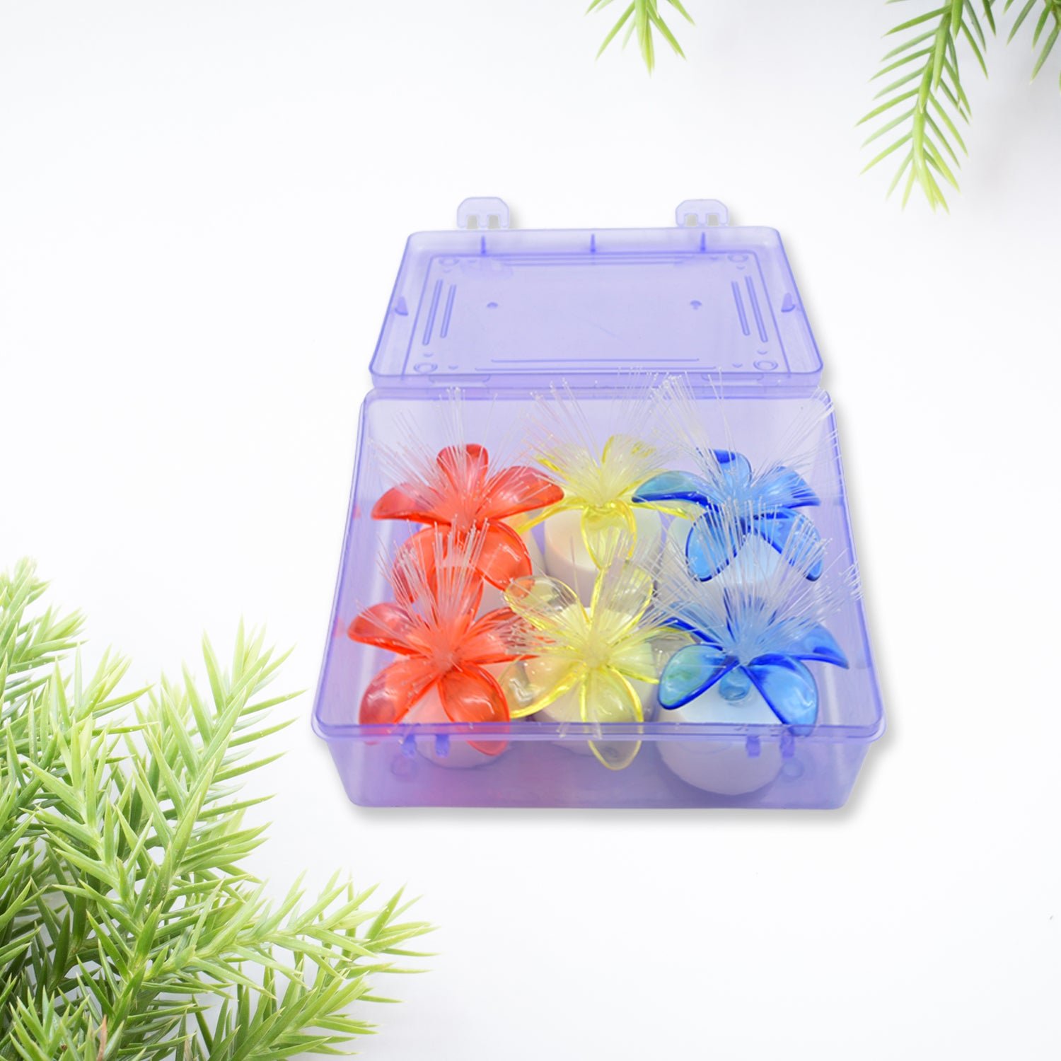 Fiber Optic Light – Mini Color Change LED Table Centerpieces for Diwali (Pack of 6)