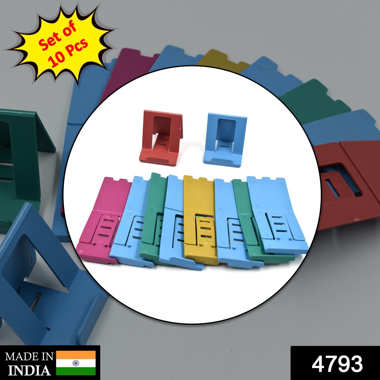 10 Pc Adjustable Mobile Stand for Household and Office