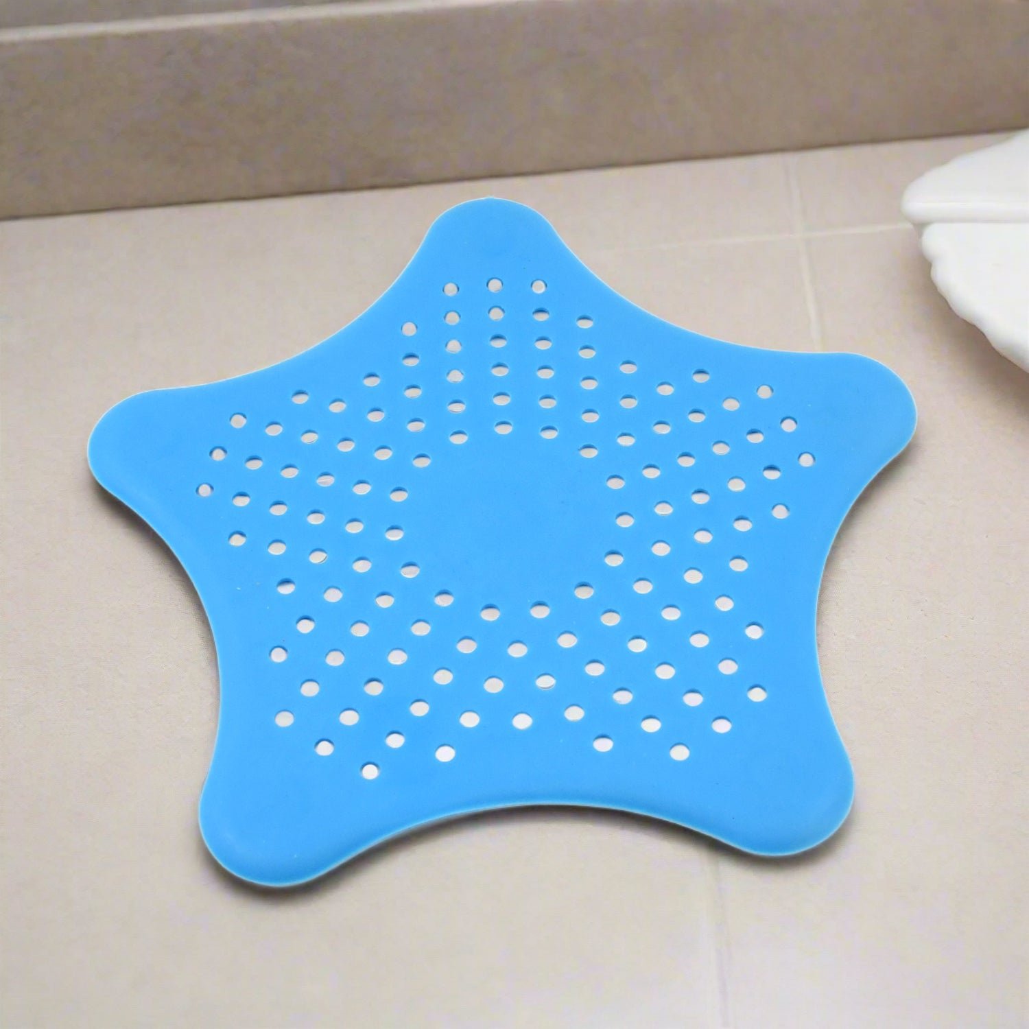 Star Shape Suction Cup Kitchen Bathroom Sink Drain Strainer Hair Catcher, Drain