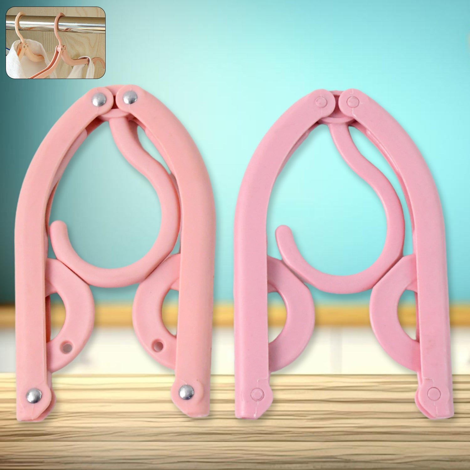 Travel Hangers, Portable Folding Clothes Hangers (1 Pc)