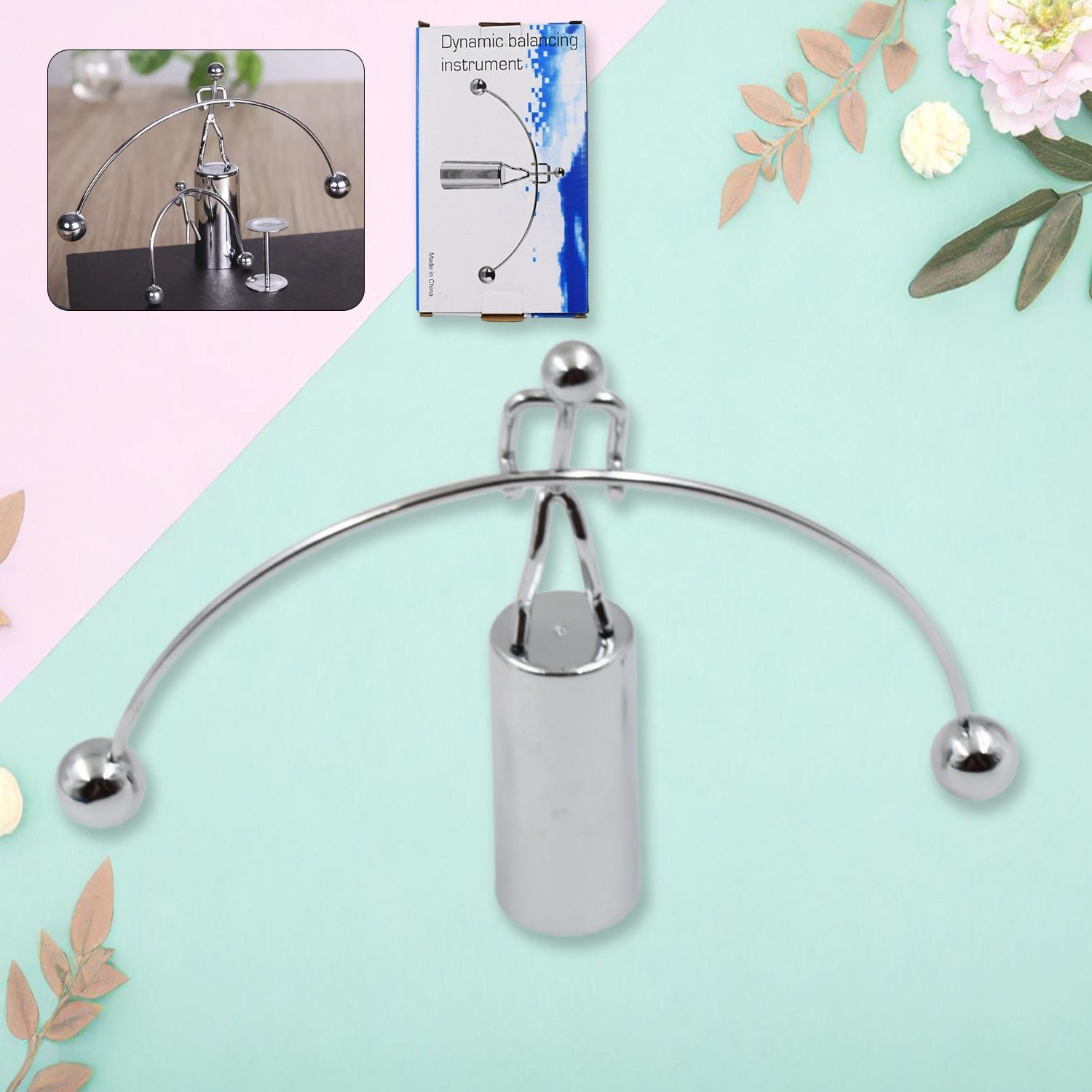 Mini Steel Balance Toy Newton Cradle Pendulum Desk Metal Decoration for Home Crafts