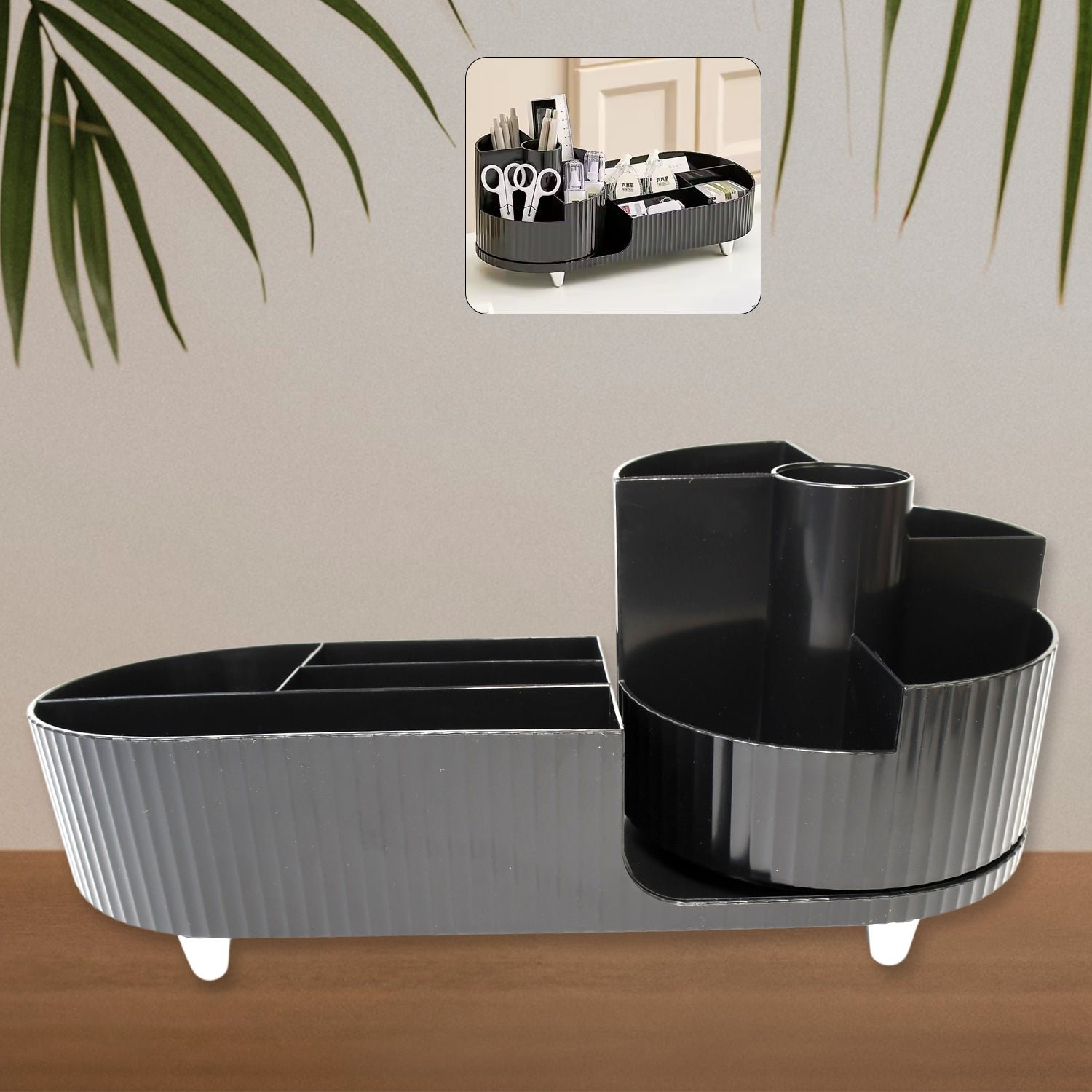 Multi Compartment Cosmetic make up organizer dressing table (1 Pc / Mix Color)