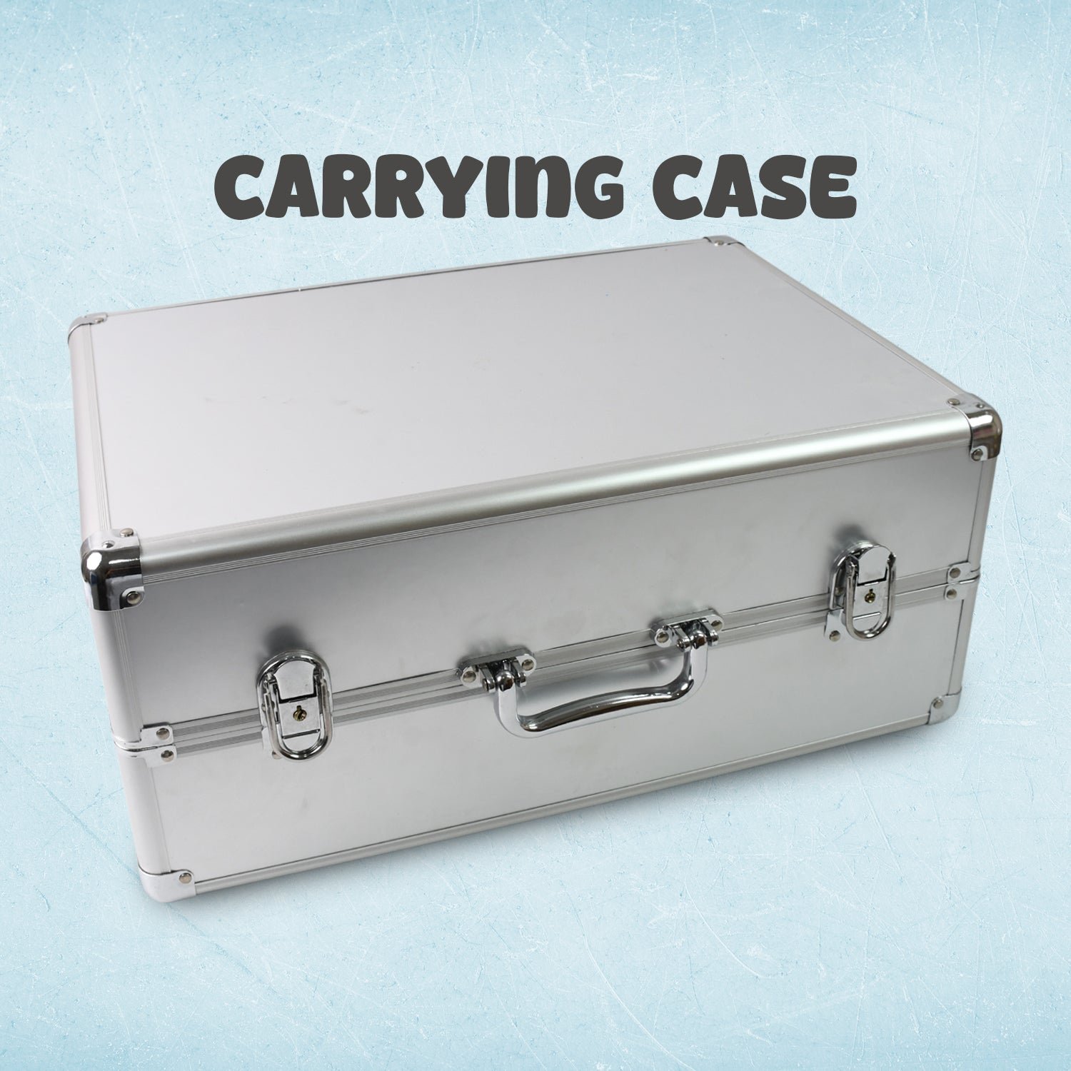Aluminium & Wooden Multipurpose Portable Suitcase (45×29×20 Cm / 1 Pc)