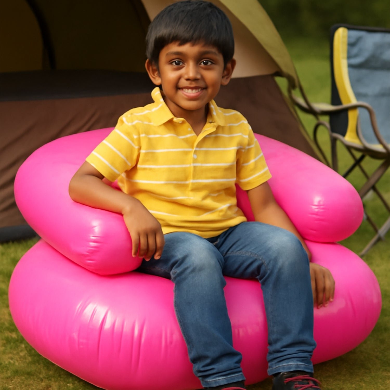Inflatable Sofa Chair Boys and Girls Suitable for Camping (28 Inch Approx / 1 Set)