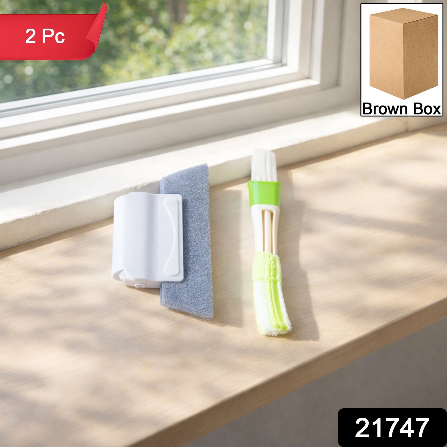 Multipurpose Window & Surface Cleaning Tool Set (2 Pc)