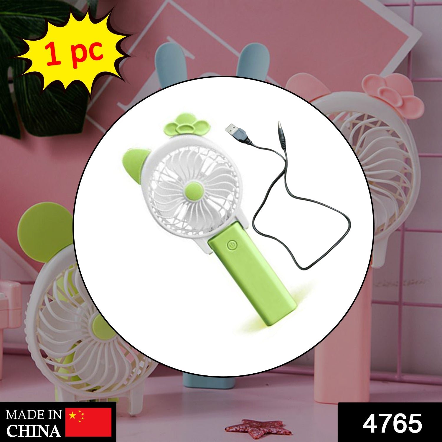 Mini Cartoon Style Fan  household and many more for producing fresh air purposes