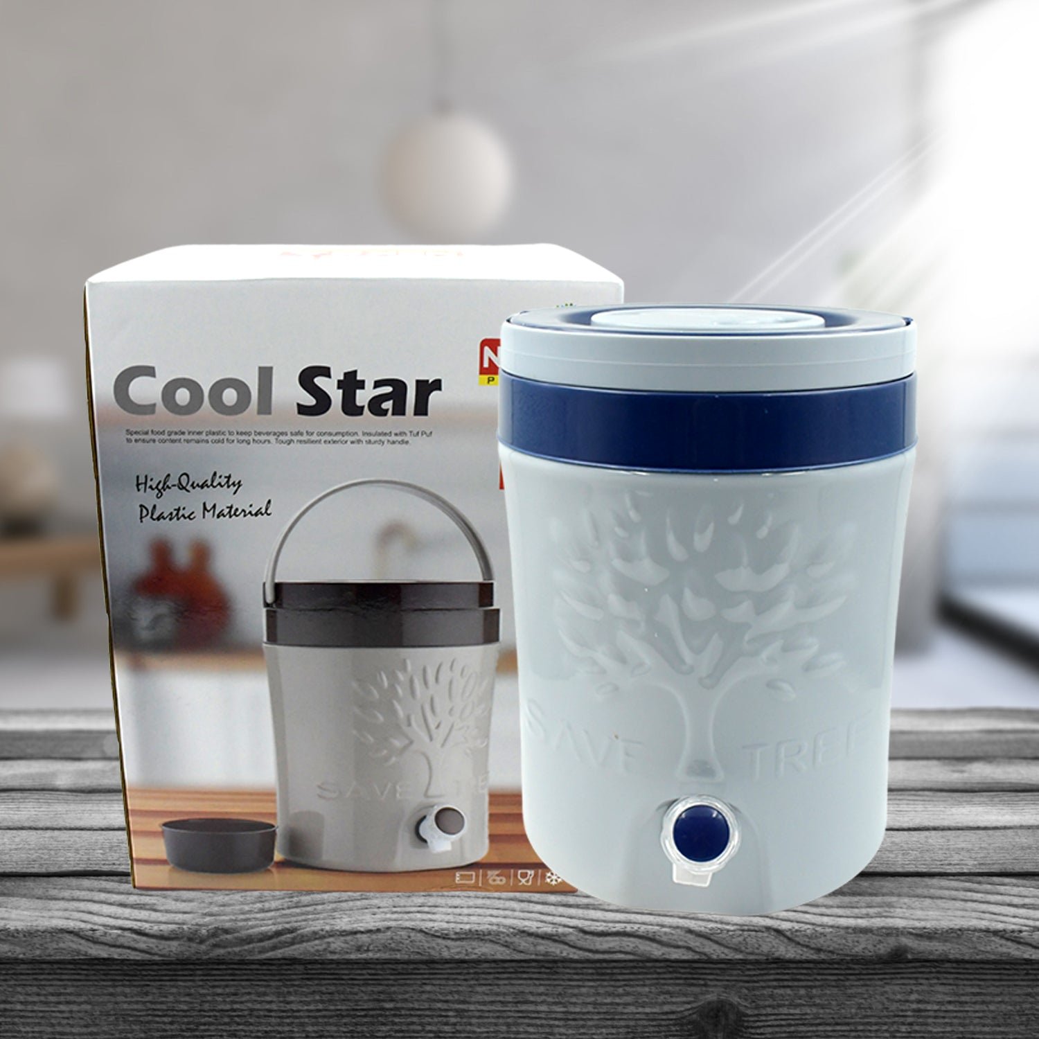 Insulated Water Jug with Tap (5000ml): Leakproof, Travel Cooler