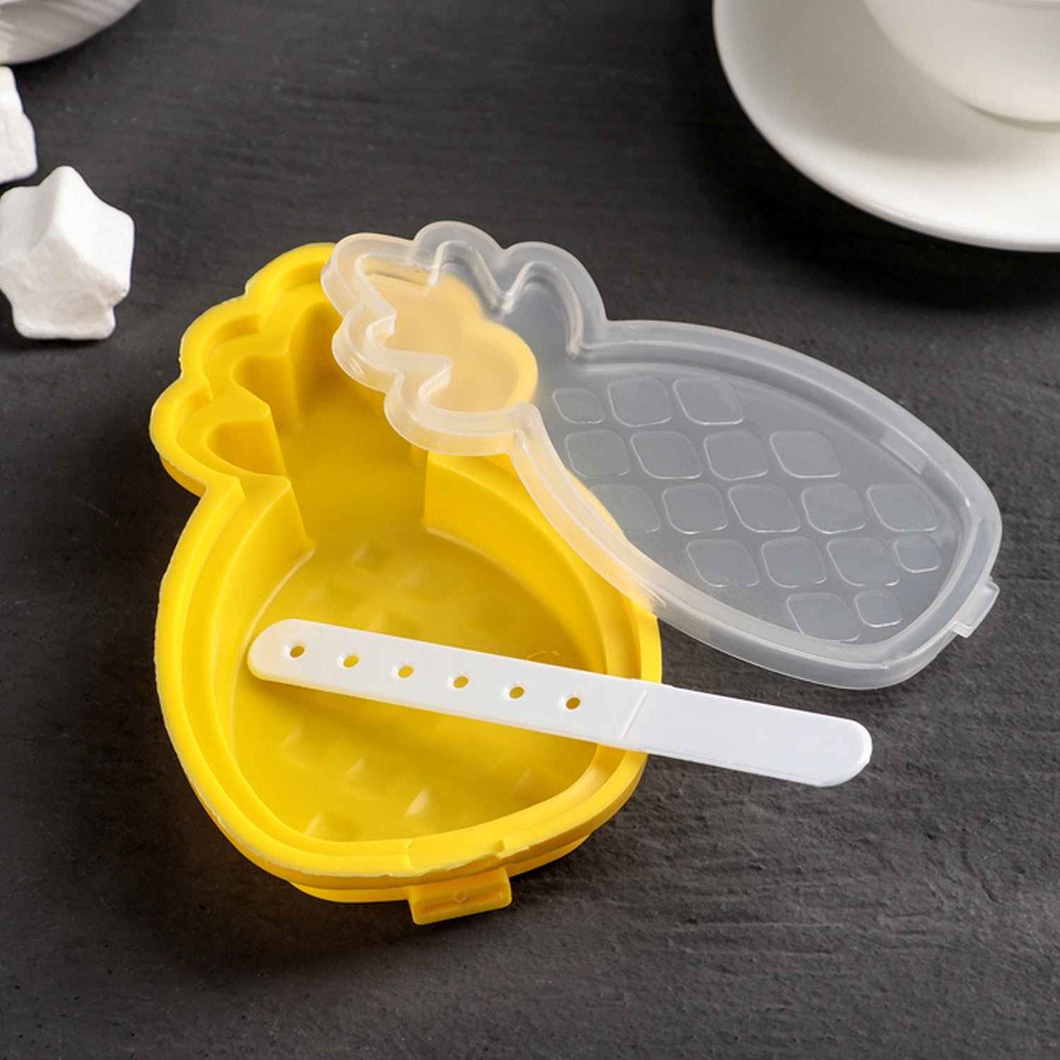 Pineapple Shape sicle Molds - Silicone Ice Candy Cream Mould, DIY Ice Kitchen tool