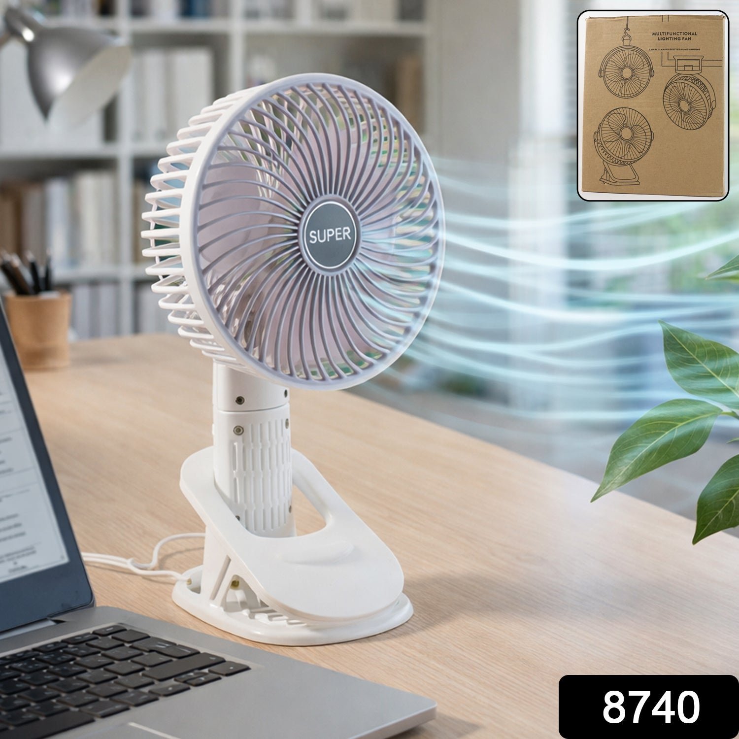 Plug and Play Portable USB Fan (1 Pc)