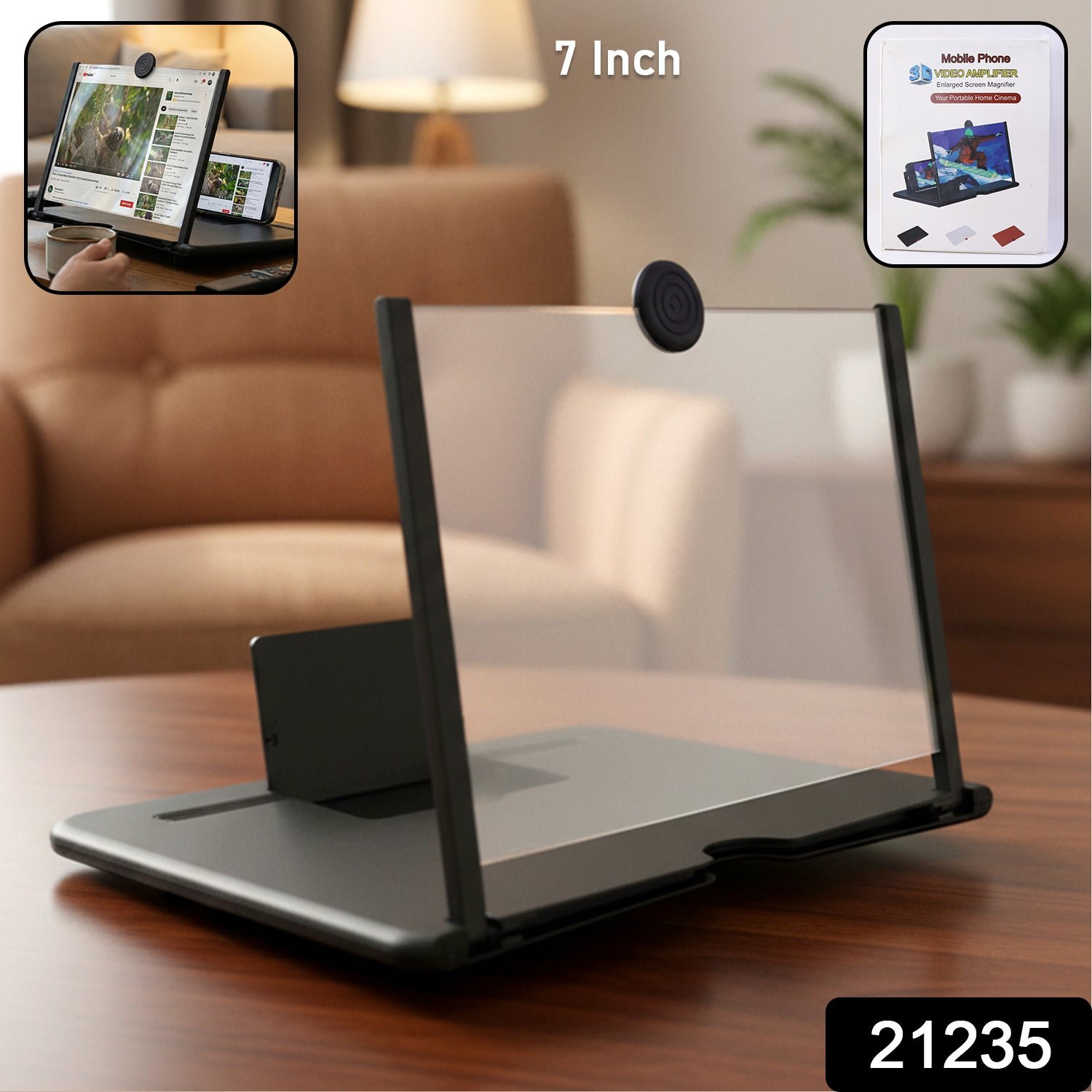 7 Inch Mobile Phone Screen Magnifier Video Amplifier (1 Pc)
