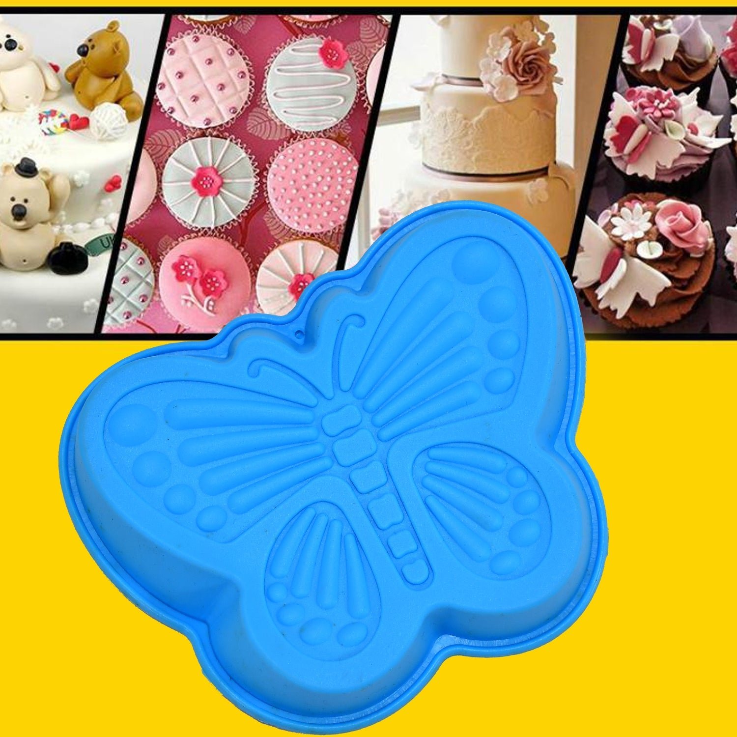 Butterfly Silicone Baking Cups – Reusable Moulds for Desserts (4 Pc)