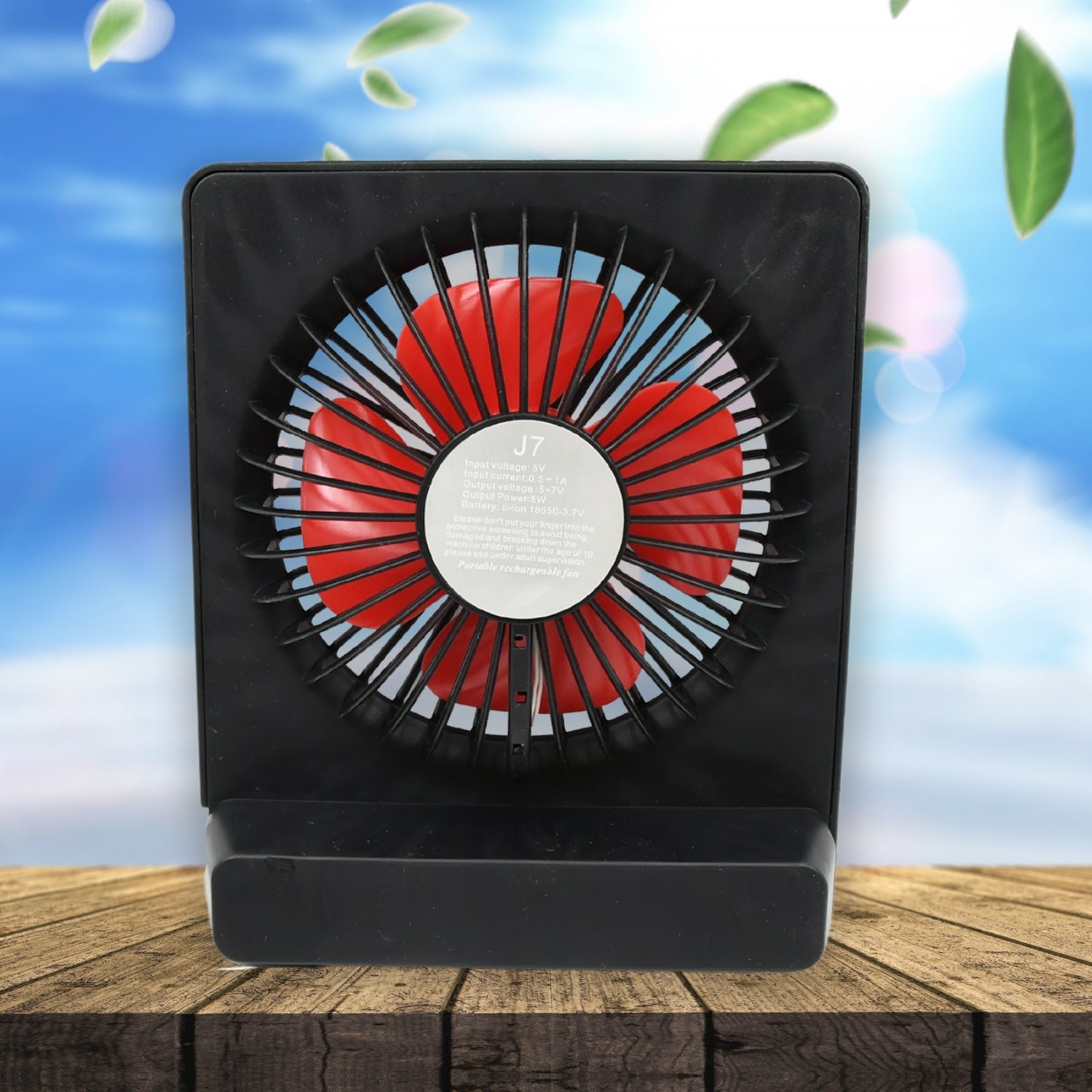 Portable Desk Fan – 1 Speed Setting, Personal Table Fan for Office (1 Pc)