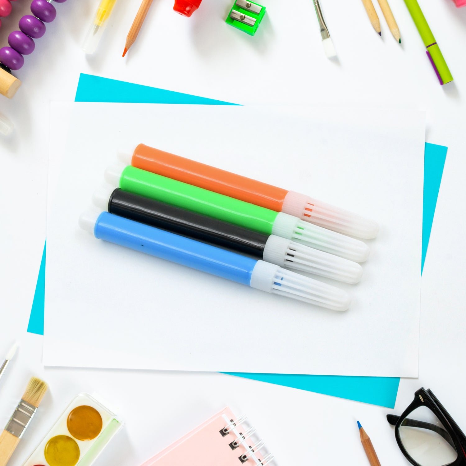 4-Piece Waterproof Marker Pen Art Set for DIY Crafts, Kids & Artists