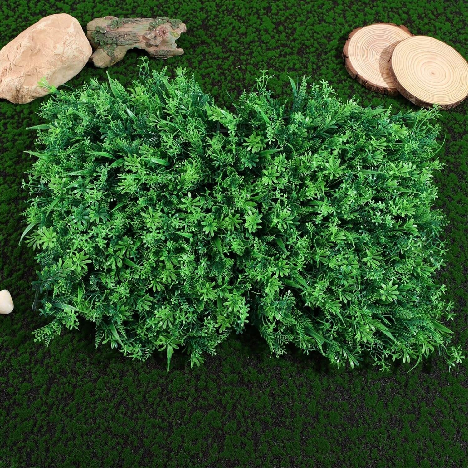 Square Grass Artificial Aquarium Fish Tank (60×40 Cm/Mix Design/1 Pc)