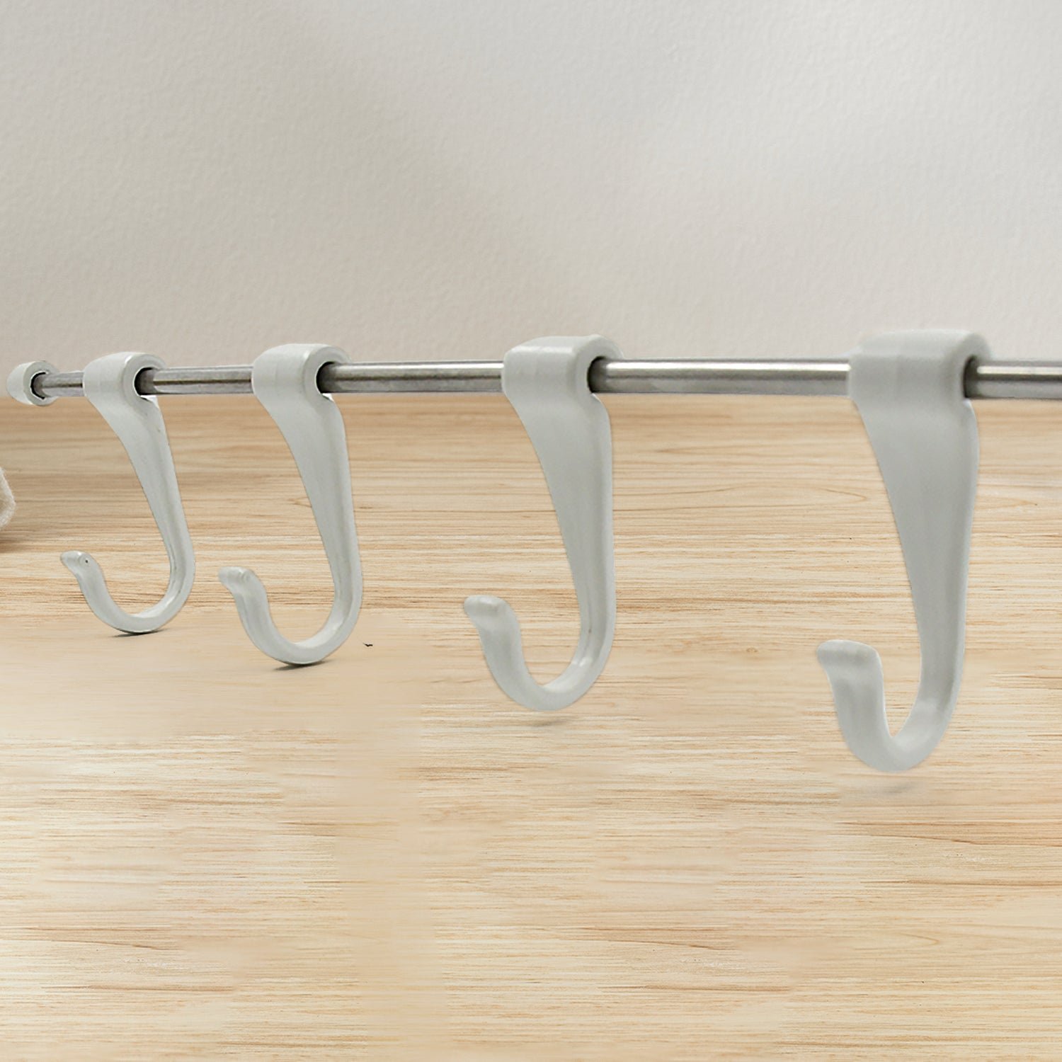 Stainless Steel Utensil Hanger Rail Nail Free Wall Mount