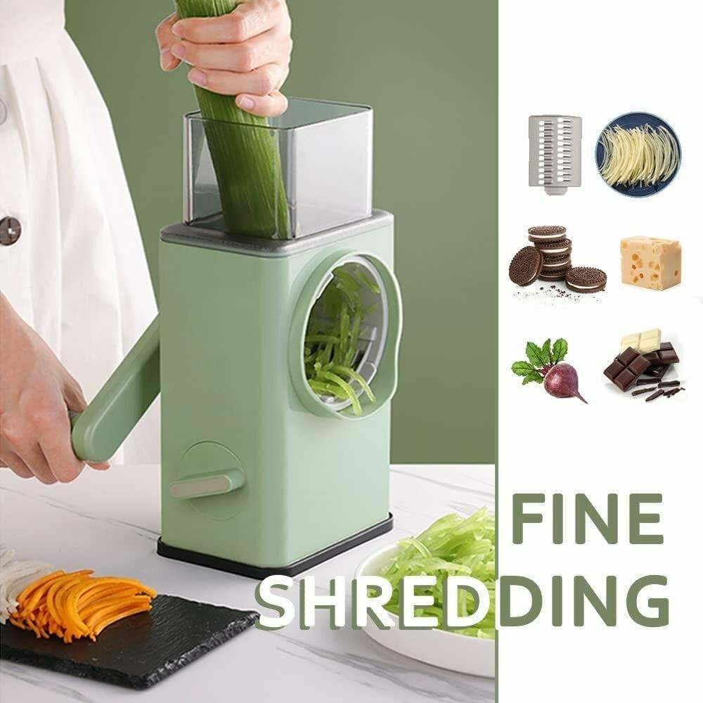 Vegetable Shredder Round Mandolin Slicer, Grater,  Salad Maker for Vegetable, Fruit