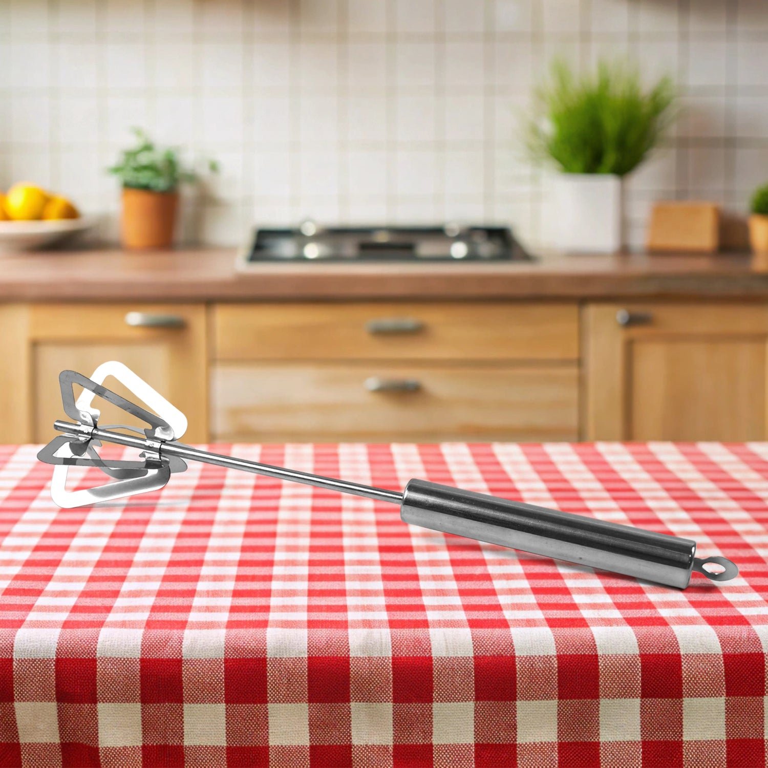 Hand Push Mixer, Egg Whisk, Stainless Steel Blender (1 Pc)