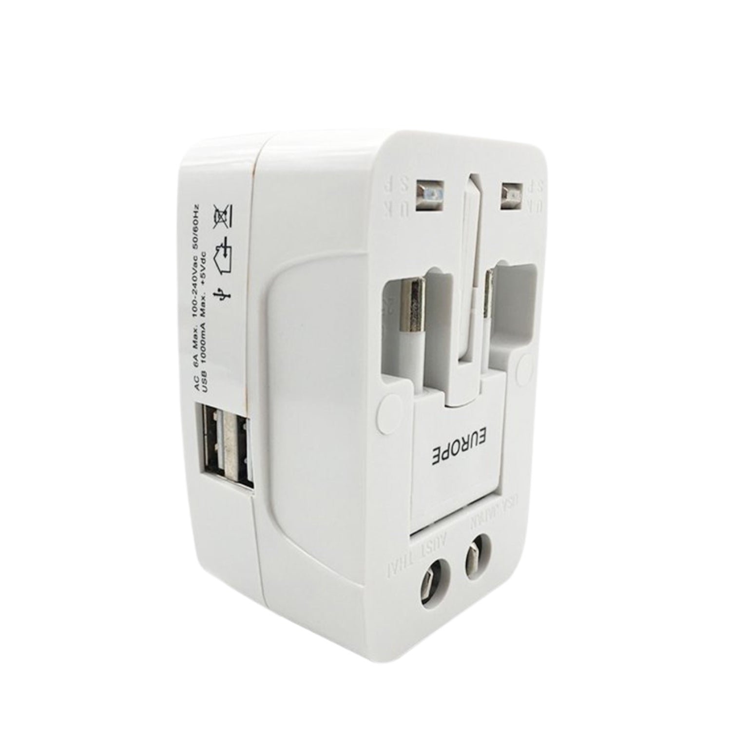 All-in-One Universal Worldwide Travelling AC Adaptor Plug (1 Pc)