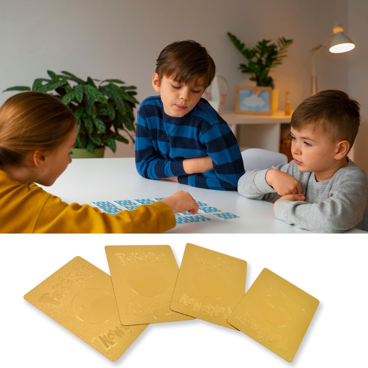 Pocket Monster Golden Trading Playing Cards (55 Pcs Set / Mix Design)