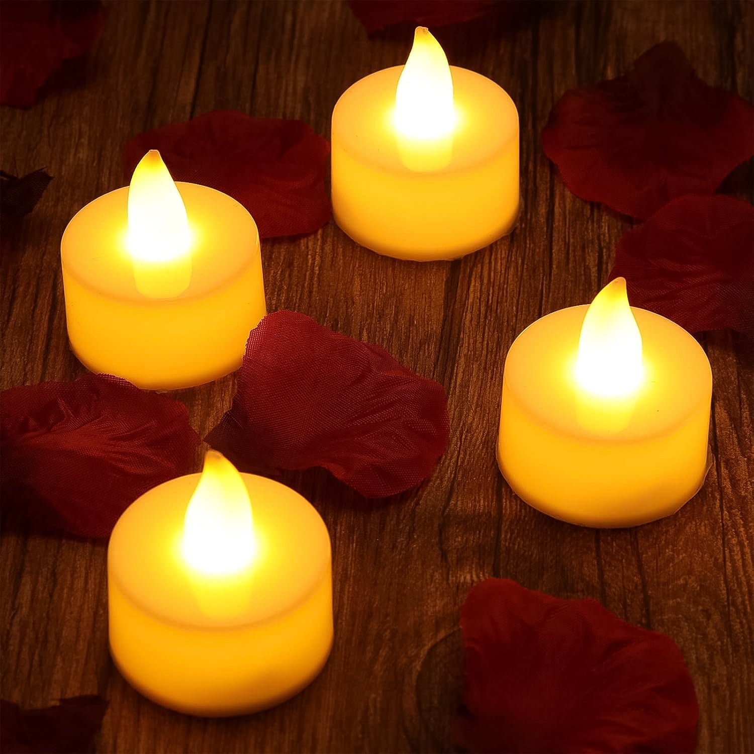 Flameless LED Tealight Candles, Diwali (50 Pc)