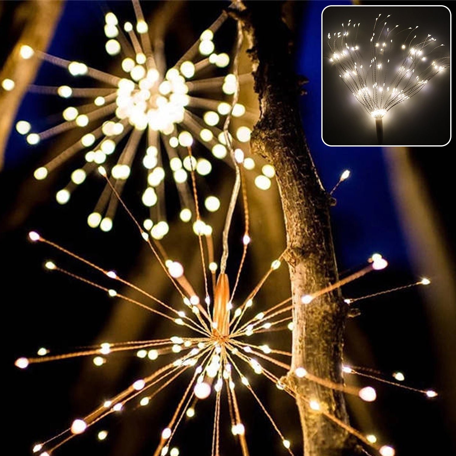 Remote Controlled Starburst Firework LED Hanging Decorative Light (1 Pc)