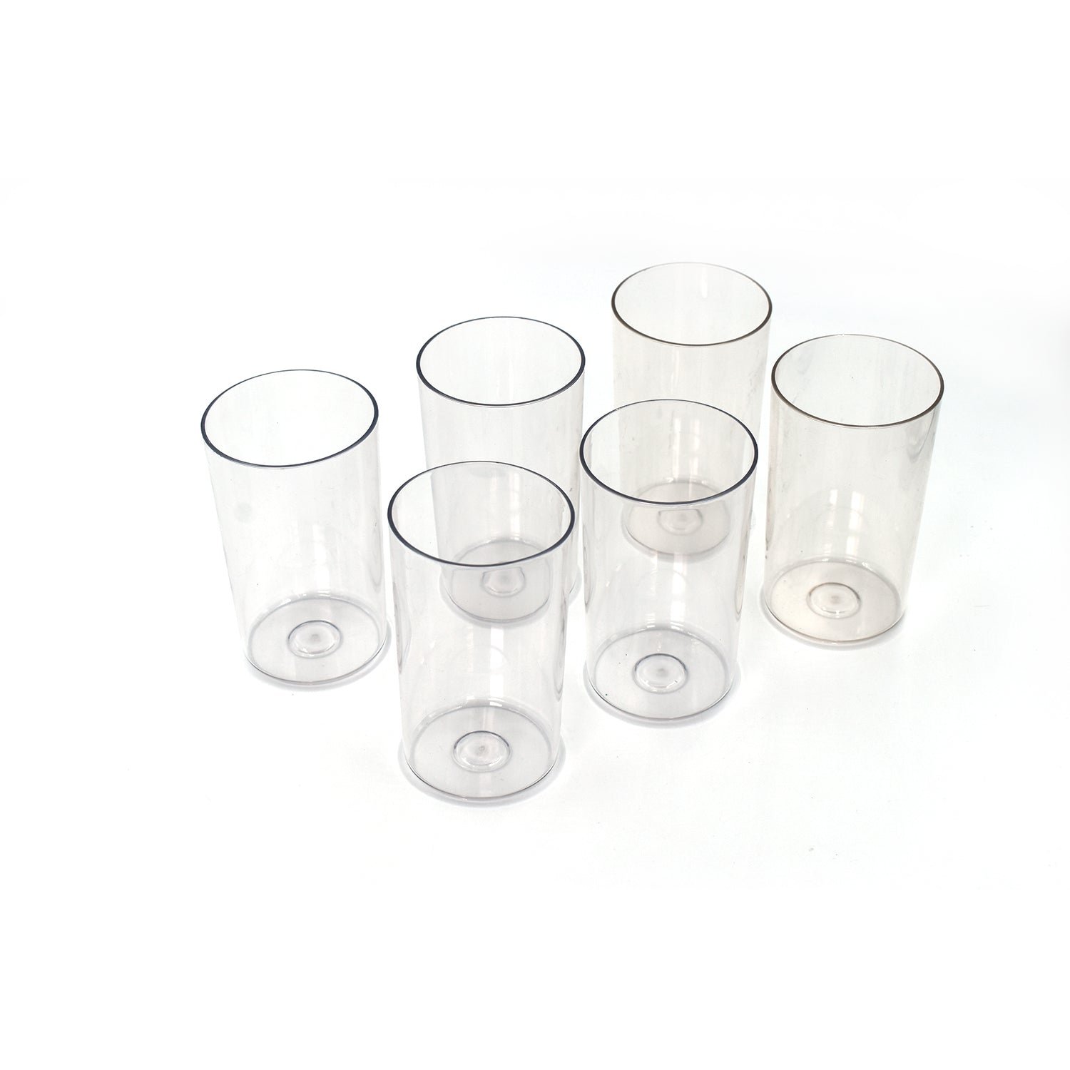 Ganesh Classic Plastic Glass Set of-6 (Each Glass 350ml)