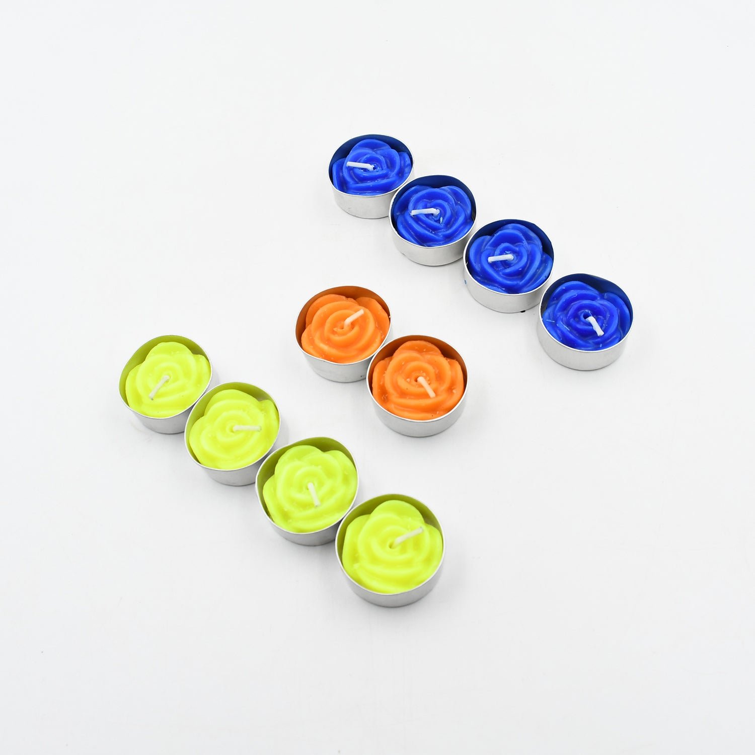 Rose Flower tealight candles (Pack of 10 Pcs.)