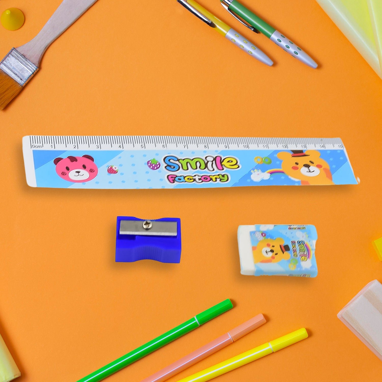 Cartoon Wooden Pencil Set for Kids (Mix Color / 1 Set)