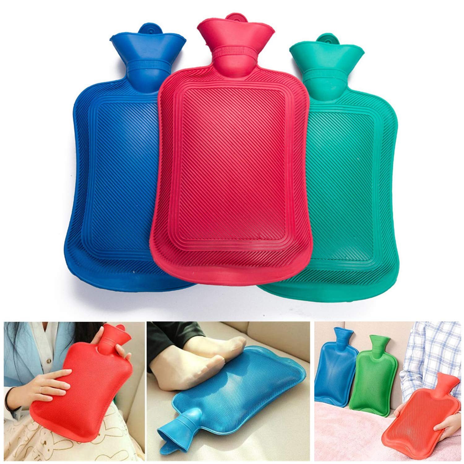 Rubber Hot Water Heating Bag for Pain Relief(Medium)