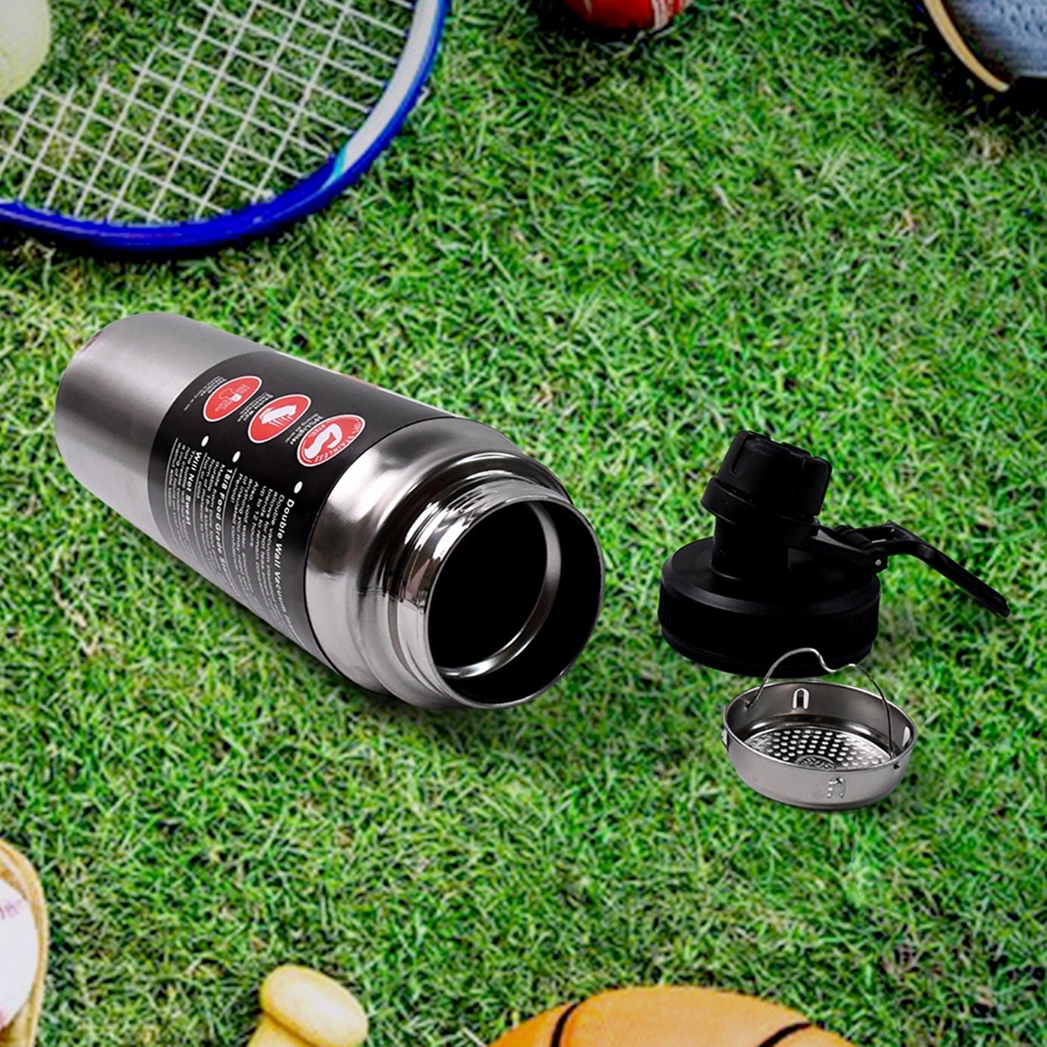 Stainless Steel Double Wall Vacuum-Insulated Drink Water Bottle (600 ML Approx)