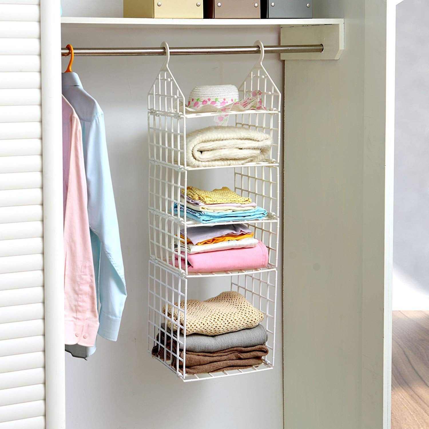 MULTIPURPOSE 5 LAYER FOLDING CLOTHES STORAGE RACKS