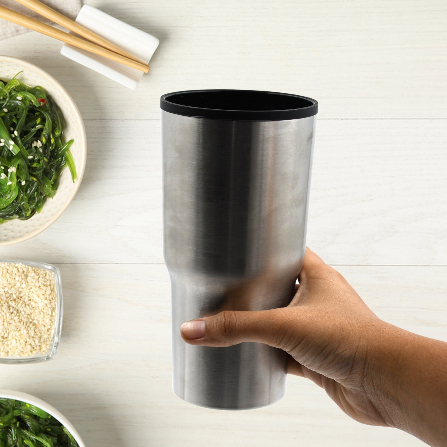 Stainless Steel Vacuum Glass Insulated Coffee Cups Double Walled Travel Mug