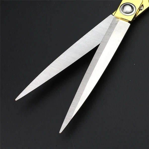 Stainless Steel Tailoring Scissor Sharp Cloth Cutting (9.5inch) (Golden)