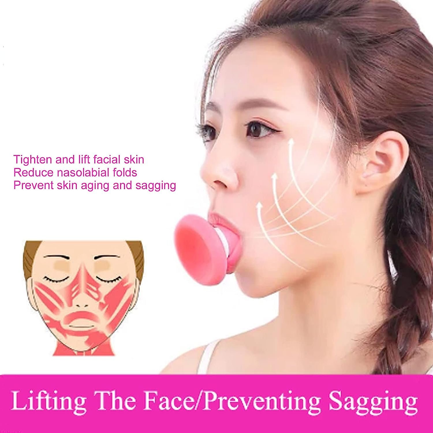 Silicone Facial Jaw Exerciser – Breath Training, Stress & Craving Reducer