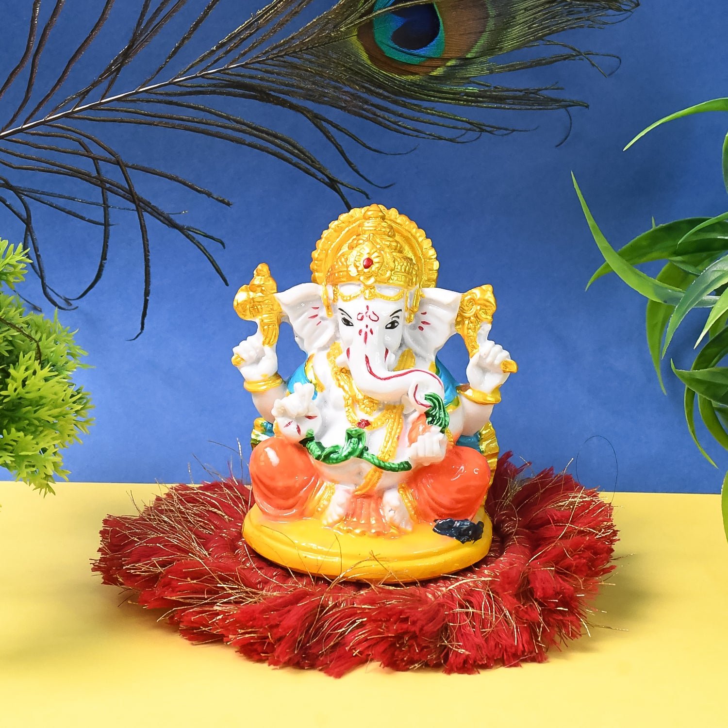 Lord Ganesha Idol / Ganpati Statue / Ganpatii Bappa Showpiece for Gifts (1 Pc)