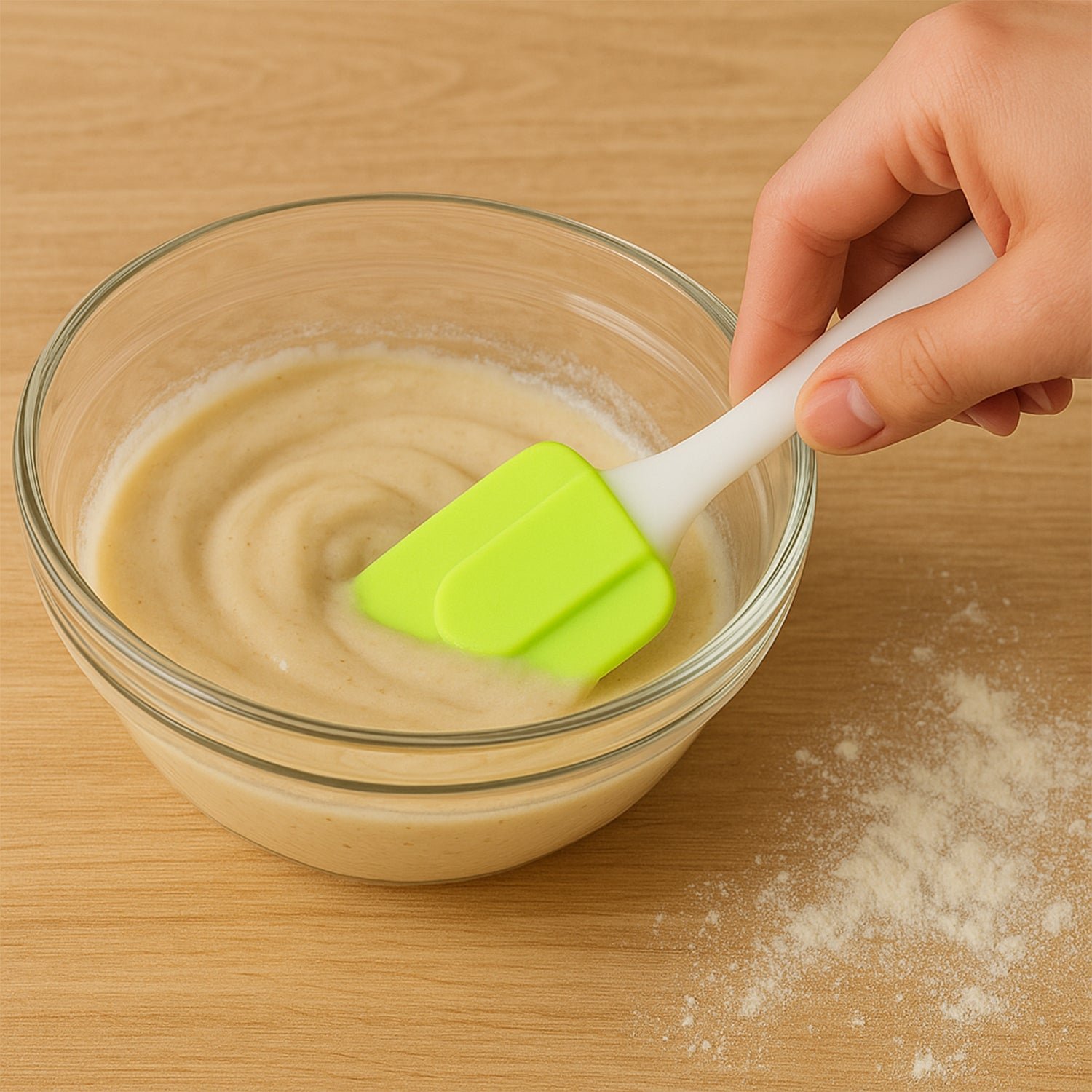 Silicone Cooking Spatula for Baking (1 Pc / 18 Cm / Mix Color)
