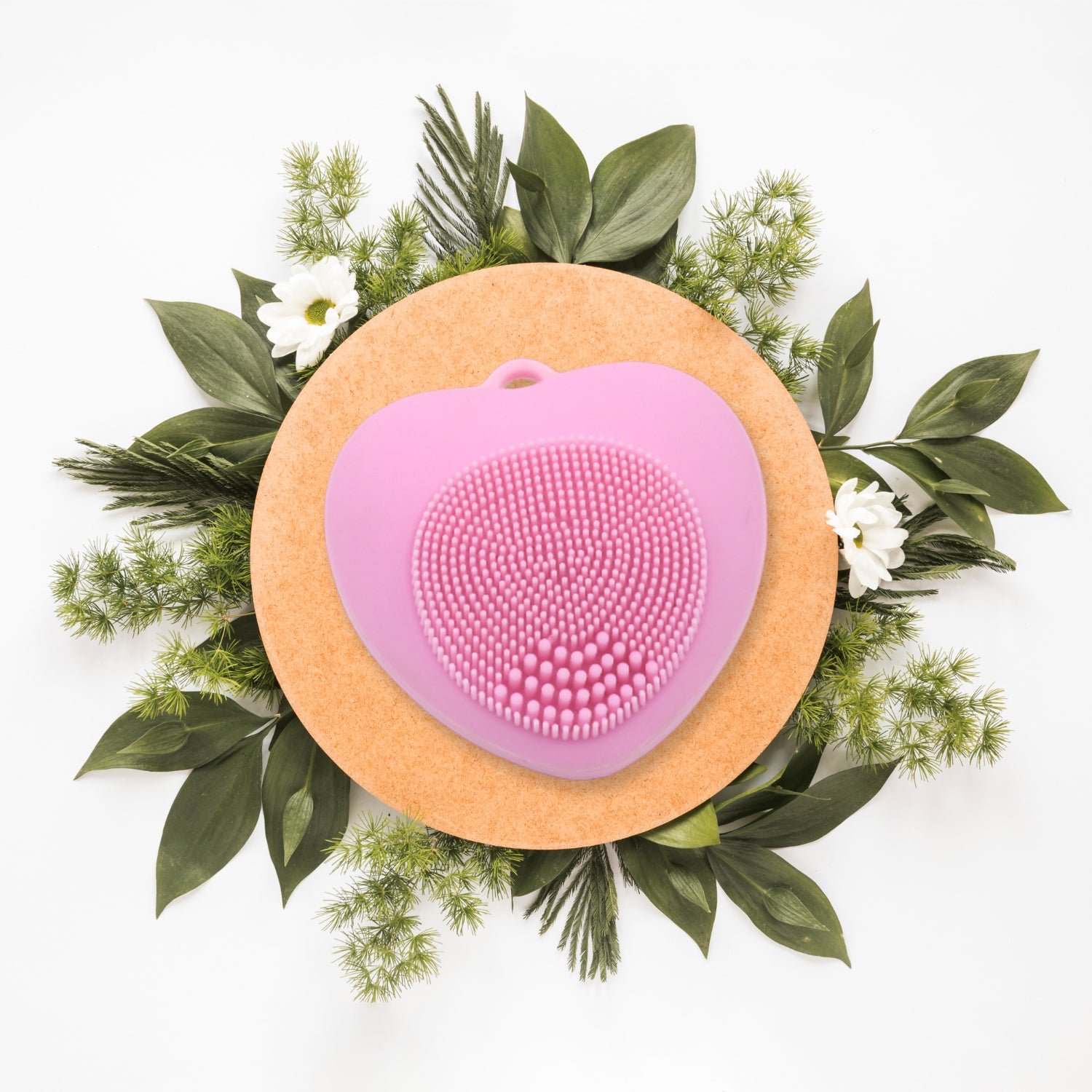 Heart-Shaped Silicone Face Wash Brush – Facial Cleansing Scrubber for Women