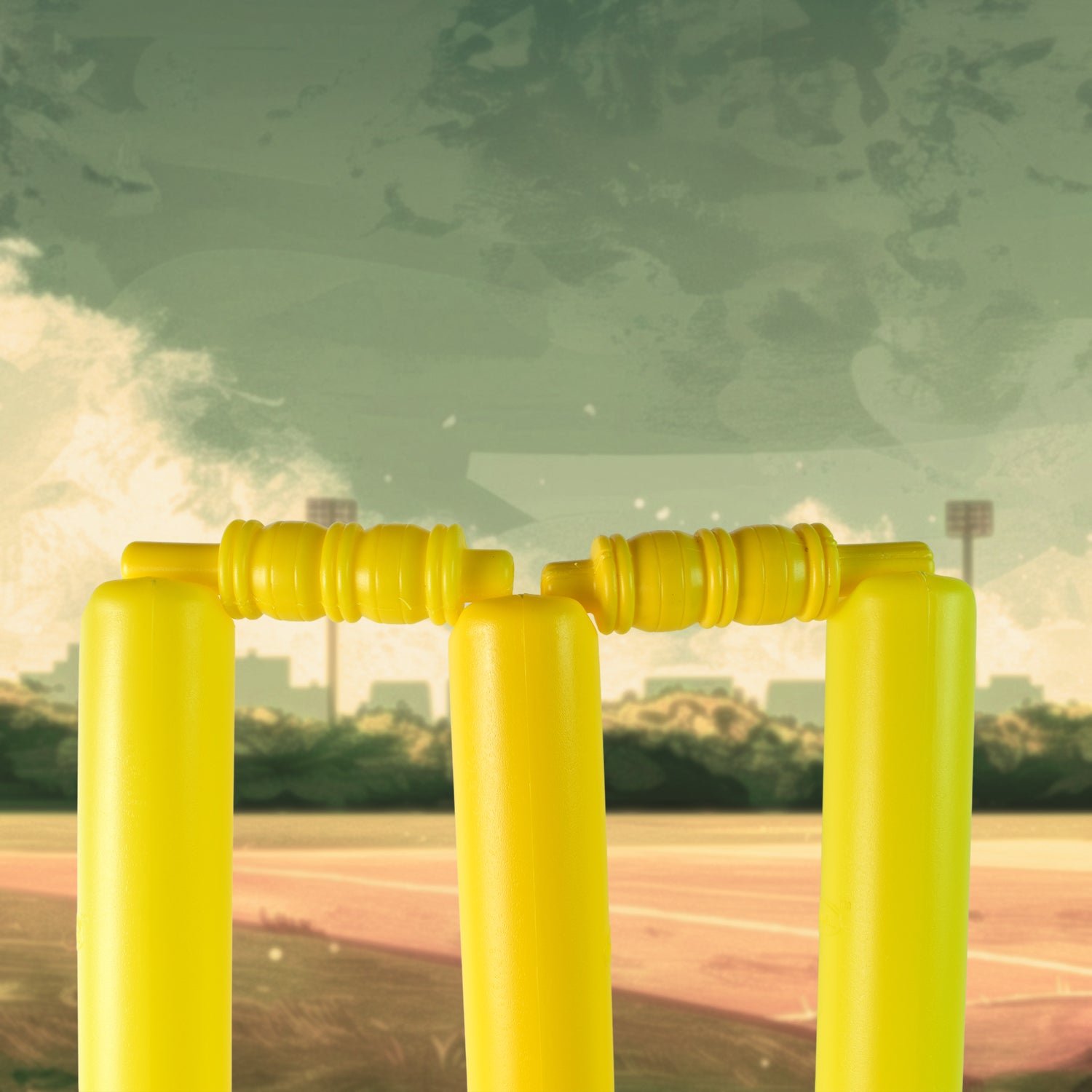 Cricket Kit with Bat, Rubber Ball, Bails, 3 Stumps & Stand Base