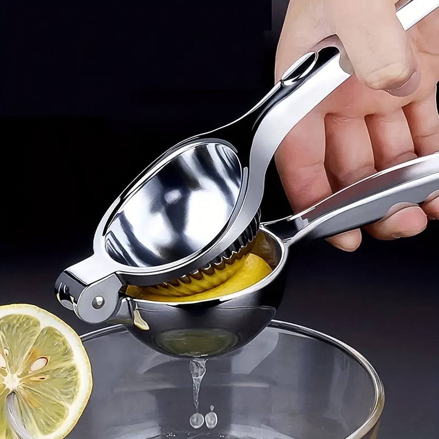 Premium Lemon Squeezer, Large Heavy Duty Handheld Juicer (1 Pc)