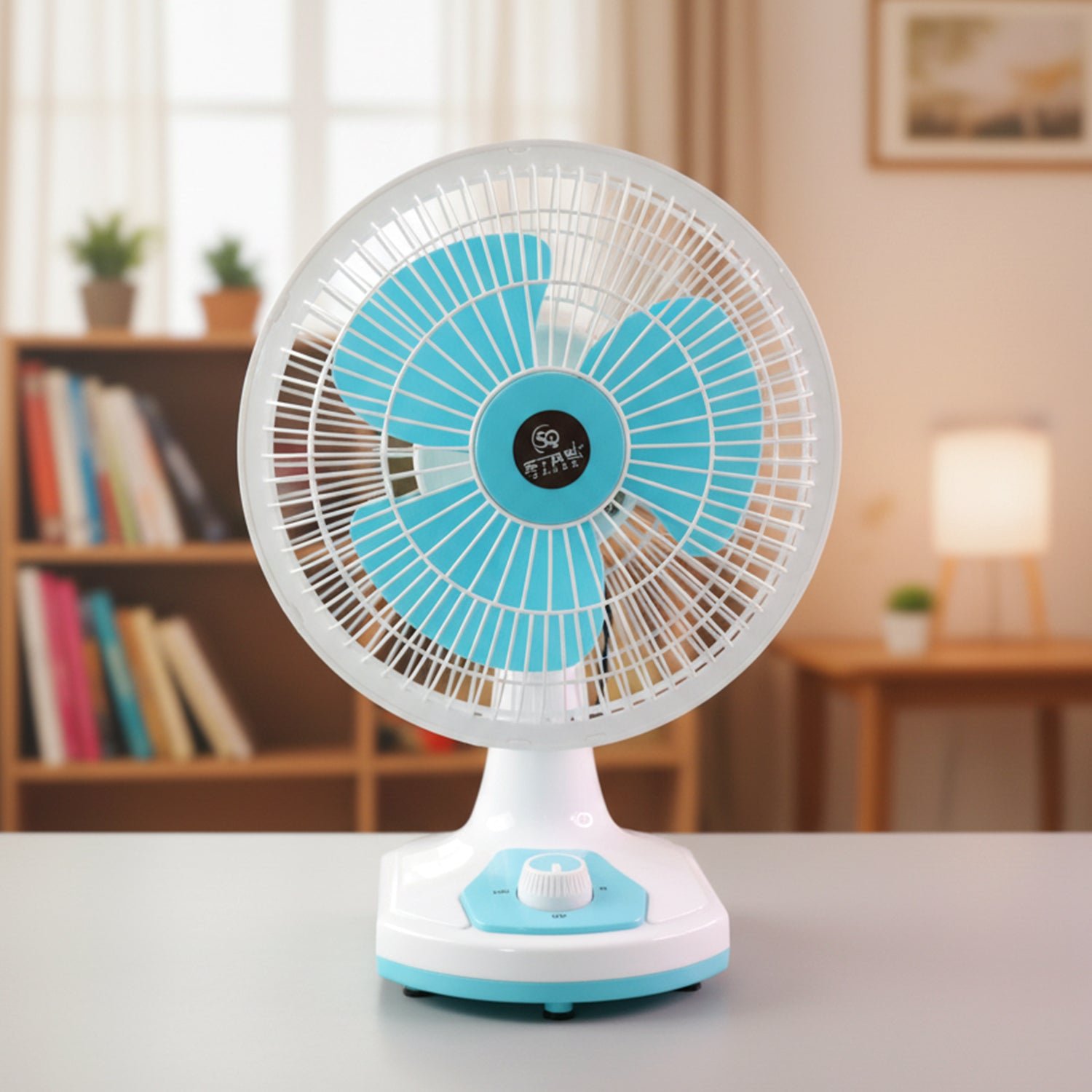 12V DC Table Fan with Adjustable Speed Control and High Speed Airflow