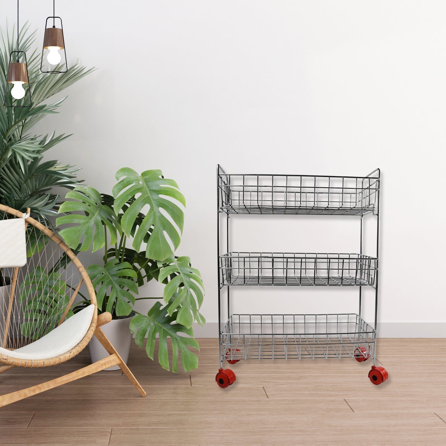 3-Tier Stainless Steel Kitchen Trolley
