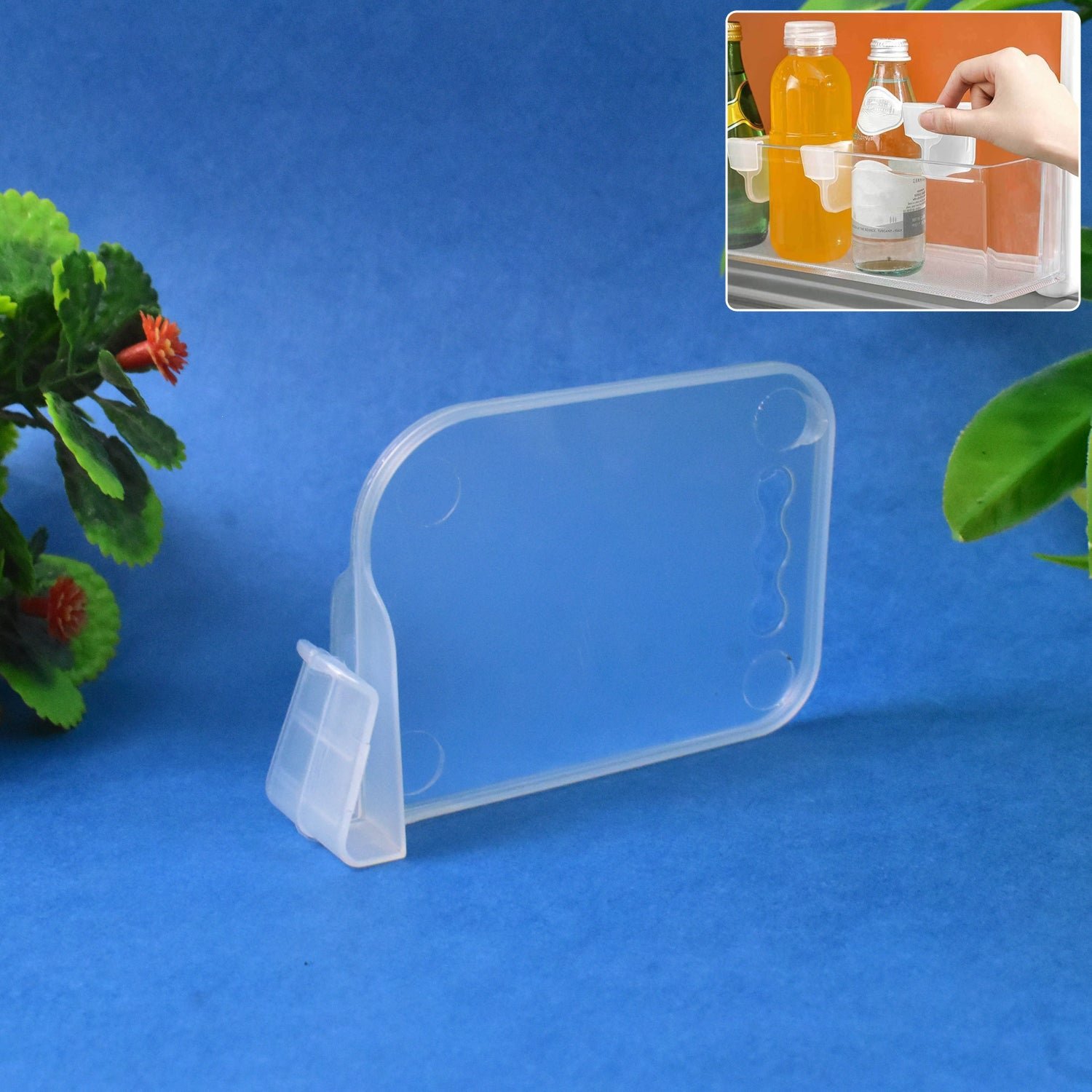 Plastic Storage Baskets – Space Allocator, Refrigerator Organizer Bins (10 Pcs Set)