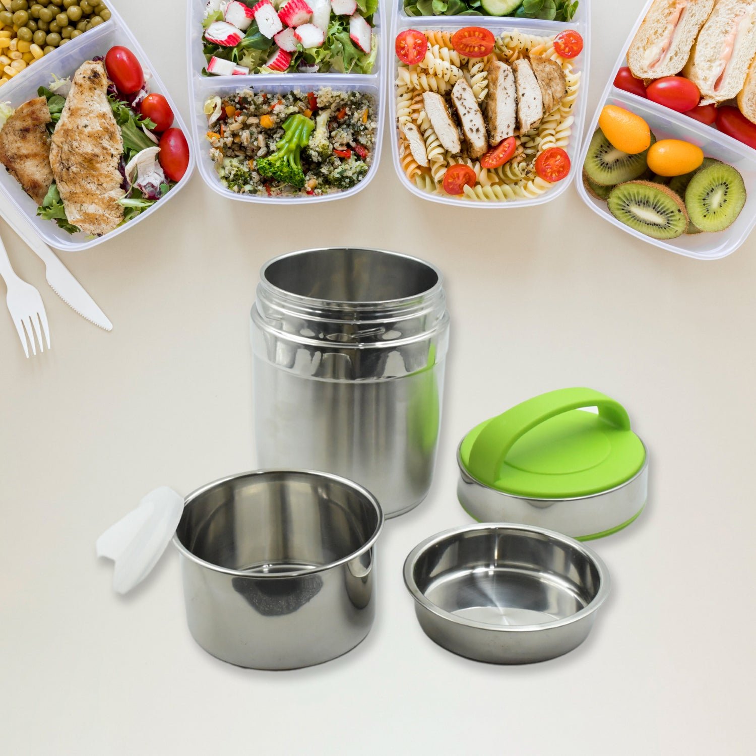 LEAK-PROOF THERMOS FLASK FOR HOT FOOD,  VACUUM INSULATED LUNCH BOX  (1.6 L)